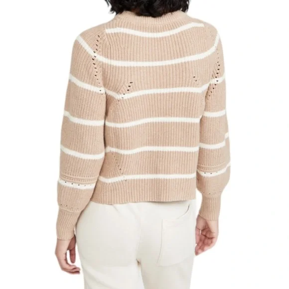 Apiece‎ Apart Sweater Cashmere Wool Blend Celeste Crop Knit Pullover Sz XL